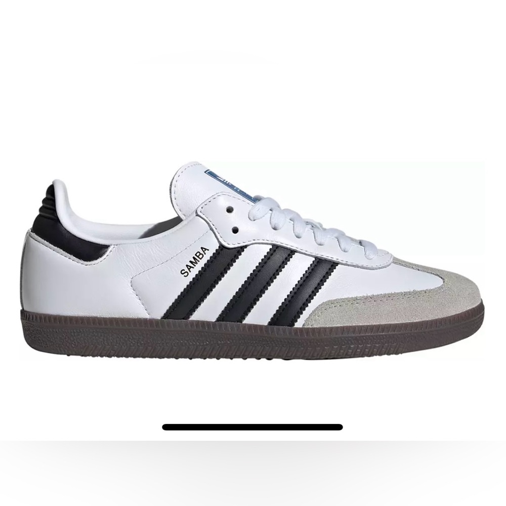 NWOB Adidas White and Black Samba Sneakers